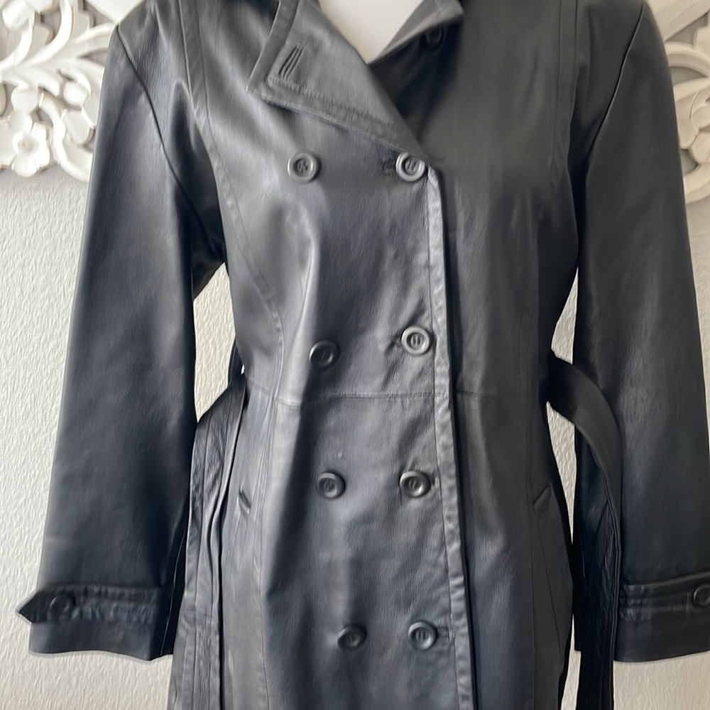Classic Black Leather Jacket - Picture 3 of 4